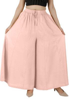 Rajvila Flared Women Beige Trousers