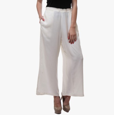 Ksut Regular Fit Women White Trousers