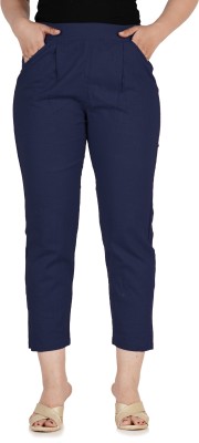 Hr Creations Regular Fit Women Dark Blue Trousers