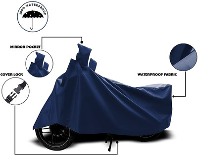 AUTOCAD Waterproof Two Wheeler Cover for Hero(Super Splendor, Blue)