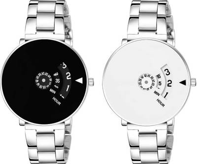 Combo of Steel Watch Paidu Watch Style for boys New Watch For Men paidu watches men paidu watches men combo paidu watches boys paidu watches men black and white paidu watch for men Analog Watch  - For Men