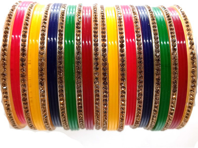 Soniaa Creation Stone, Plastic Chudas(Pack of 22)