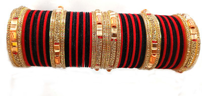 SHYCHOO BLASTS Alloy Zircon Gold-plated Bangle Set(Pack of 2)