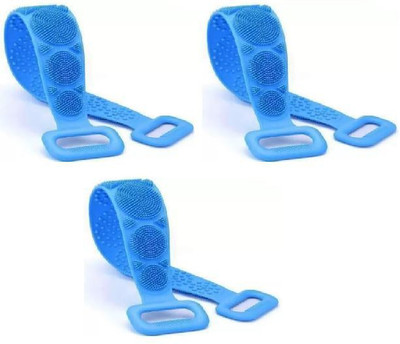 SBTs silicon body scrubber bath body cleaning belt (PACK OF 3)