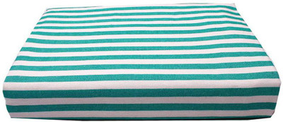 Tharunsha Elite Striped Crib AC Blanket for  Mild Winter(Cotton, Green White)