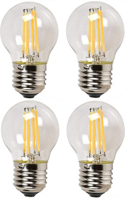 Improvhome 4 W Basic Standard E27 LED Bulb(White, Pack of 4)