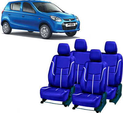 AutoSafe Leatherette Car Seat Cover For Maruti Alto 800(Fixed Head Rest, 5 Seater)