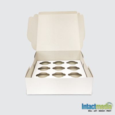 Intact Media Cake Box Cardboard Packaging Box(Pack of 5 White)