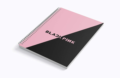 craft maniacs BLACKPINK GIRLS A5 Diary RULED 160 Pages(Black, Pink)