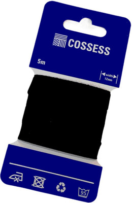 Cossess Knitted Black Elastic(5 m)