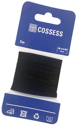 Cossess Knitted Black Elastic(5 m)