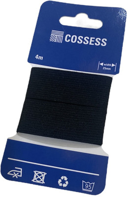 Cossess Knitted Black Elastic(5 m)