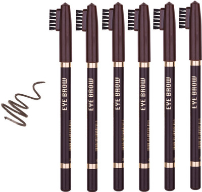 ADJD Smudge-proof eyebrow pencil for perfectly defined brows brown eyebrow pencil set of 6(BROWN)
