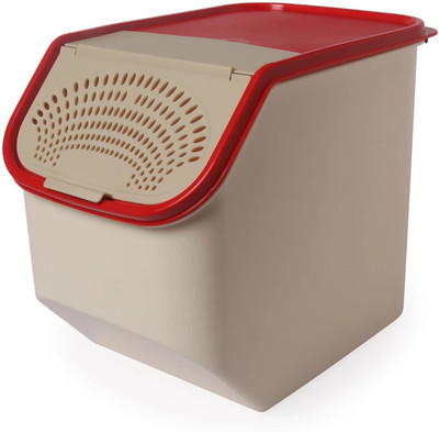 Ridhi Sidhi Plastic Utility Container  - 5 L(Red, White)