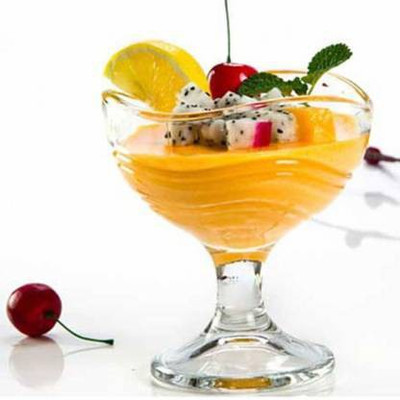 KVA (Pack of 2) Ultimate Dessert Bowl, Ice Cream Cup, Pudding or Salad Bowl (150 ml) Dessert Bowl (Clear, Pack of 2) Glass Set Wine Glass(150 ml, Glass, Clear)