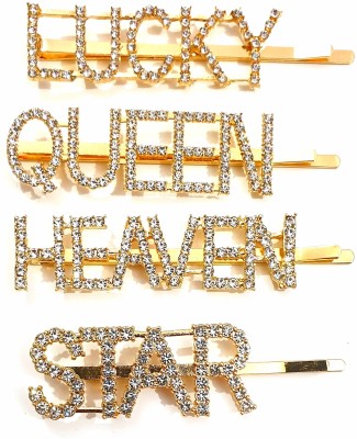 74% OFF on HOMEMATES Word Letter color Hair Clip, Bling Rhinestone Letter  Bobby Pins, Word Barrettes Crystal Hair Pins, Metal Hair Clips, Golden  Sparkly Stylish fancy Jewellery Hair Accessories for Women Girls