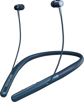 TECHFIRE Platinum Series Neckband - Low Price Bluetooth Neckband Bluetooth Headset(Blue, In the Ear)