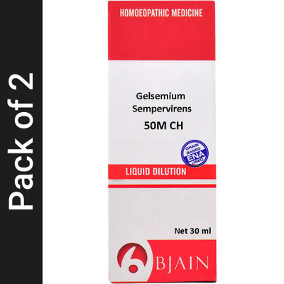 Bjain Gelsemium Sempervirens 50M CH Dilution(2 x 30 ml)