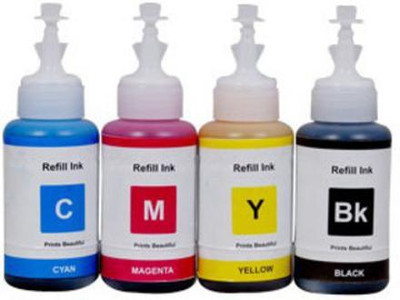 wetech COMPATIBLE WITH L100 / L110 / L130 / L200 / Black + Tri Color Combo Pack Ink Cartridge