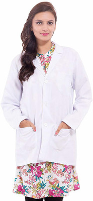 Craftino Lab Coat(Cotton Polyester Blend)