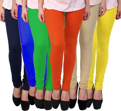 lifeneeds Churidar  Western Wear Legging(Multicolor, Solid)