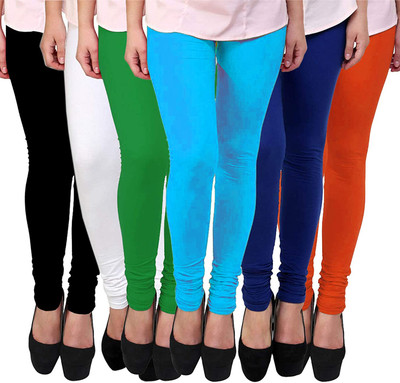 K M R GARMENTS Western Wear Legging(Red, Solid)