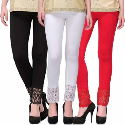 Swastik Stuffs Ankle Length  Western Wear Legging(Multicolor, Solid)