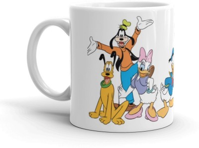 Bhagwati world creation Mickey mouse family ,gift for your loved once ceramic coffee mug (325ml) Ceramic Coffee Mug(325 ml)