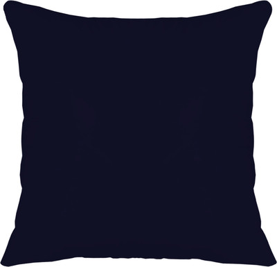 KUBER INDUSTRIES Microfibre Solid Cushion Pack of 1(Blue)