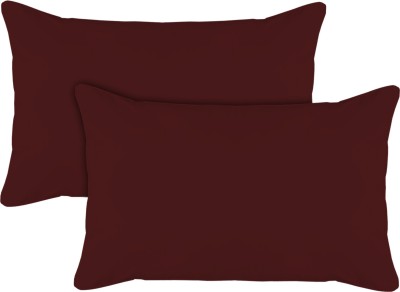 KUBER INDUSTRIES Microfibre Solid Sleeping Pillow Pack of 2(Brown)