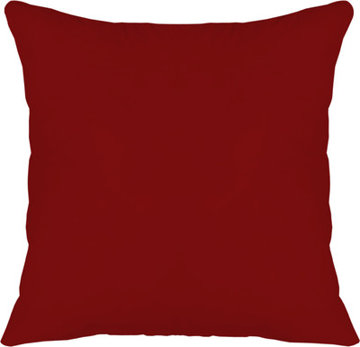 KUBER INDUSTRIES Microfibre Solid Cushion Pack of 1(Maroon)