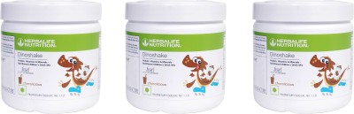 Herbalife Nutrition Dinoshake Chocolate 200 gm ( Pack Of 3 Combo) Plant-Based Protein(600 g, CHOCOLATE)