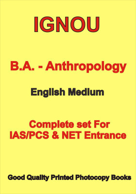 Latest Anthropology Printed Notes By BA-IGNOU In English For IAS UGC NET Entrance(Paperback, Faculty of IGNOU)
