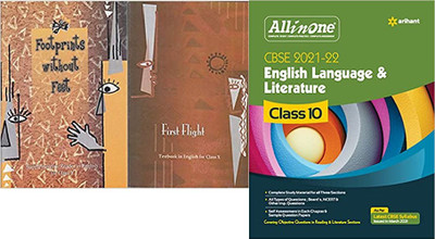 NCERT Footprints Without Feet - Supplementary Reader And First Flight English Textbook For Class - 10 ( Set Of 2 Books) With Arihant CBSE All In One English Language & Literature Class 10 For 2022 Exam(Paperback, Arihant Experts, Ncert)