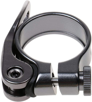 ShreNik Quick Release Seat Clamp For Bicycle Seatpost Alloy Cycle Saddle MTB Bikes Saddle(Black)