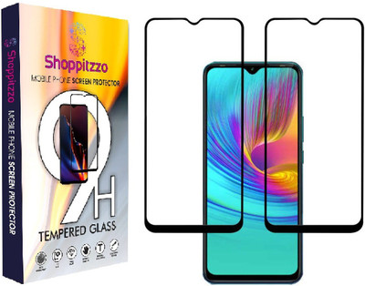 Shoppitzzo Edge To Edge Tempered Glass for NeoShield Gorilla Glass for Infinix Smart 4 Plus, Infinix Smart 4, 11D, 9H Hardness, Edge to Edge, Anti Scratch(Pack of 2)