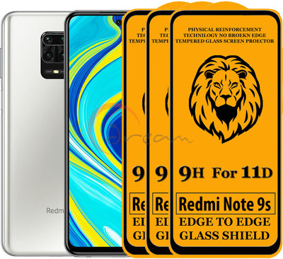 Dream Edge To Edge Tempered Glass for Mi Redmi Note 9S(Pack of 3)