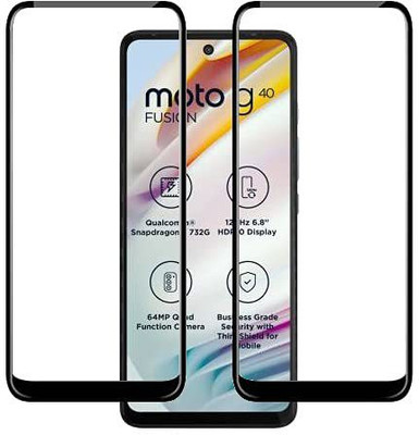Ravbelli Edge To Edge Tempered Glass for MOTOROLA G60, MOTOROLA G60(Pack of 2)