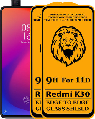 Dream Edge To Edge Tempered Glass for Mi Redmi K30 (Anti-Fingerprint,Zero Bubble,9H Hardness)(Pack of 2)