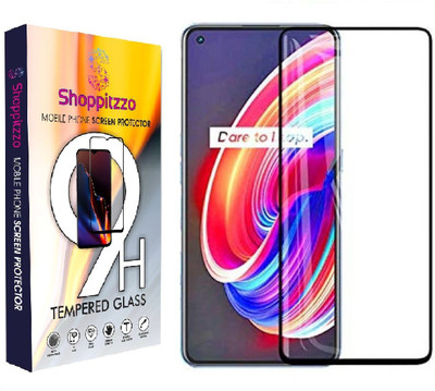 Shoppitzzo Edge To Edge Tempered Glass for realme 8(5G), 11D, 9H Hardness, Edge to Edge, With Easy Installation Kit(Pack of 1)