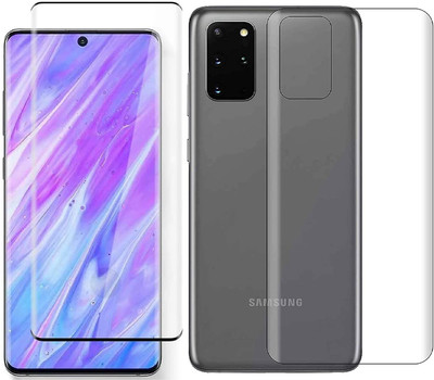 ISHANGEL Front and Back Screen Guard for samsung galaxy s20 plus Gorilla Hammer Proof, flexible fiber unbreakable Screen Protector, [Not a Tempered Glass](Pack of 2)