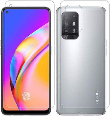 ISHANGEL Front and Back Screen Guard for oppo f19 pro plus Gorilla Hammer Proof, flexible fiber unbreakable Screen Protector, [Not a Tempered Glass](Pack of 2)