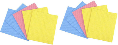 Flipkart SmartBuy Multicolour Sponge Wipe, Scrub Sponge Wipe(Medium, Pack of 10)