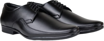 HIKBI Synthetic Leather Formal Shoes Lace Up/Best For Office Wear Lace Up For Men(Black)