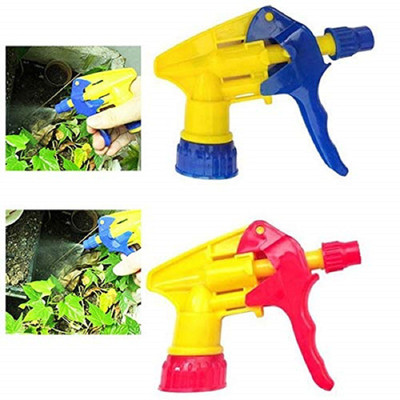 CRAFTSFY Nozzle Trigger Bottle Garden Spray High Pressure Garden Pump Water Spray Bottle Nozzle Hand Spray Head Bottle Spray Trigger Gun Plants Pesticide Car Wash Sanitizer Bottles, & Any Other Regular Bottle (Pack of 2 multi clour) Bottle Nozzle Hand Spray