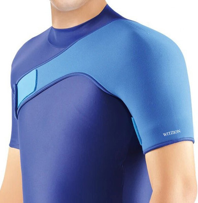 Witzion Shoulder Support Strap Posture Neoprene Pain Injury Arthritis Gym Brace Belt- Left Posture Corrector(Blue)