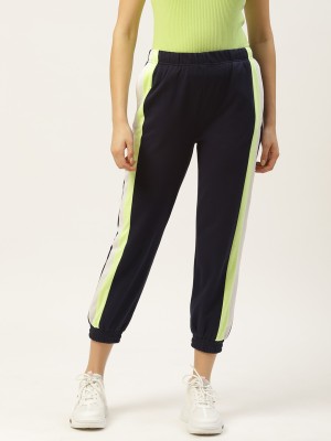 LAABHA Colorblock Women Blue Track Pants