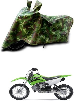 RONISH Waterproof Two Wheeler Cover for Kawasaki(KLX 110, Green)