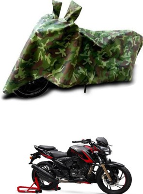 RONISH Waterproof Two Wheeler Cover for TVS(Apache RTR 200, Green)