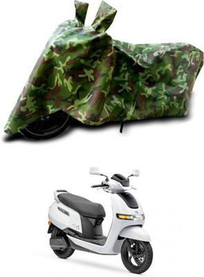 RONISH Waterproof Two Wheeler Cover for TVS(iQube, Green)